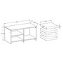Hanah Home Gord - Walnut Juego de mesas de café